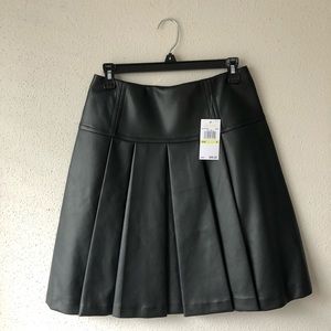 Michael Kors Faux Leather Knee-Length Skirt